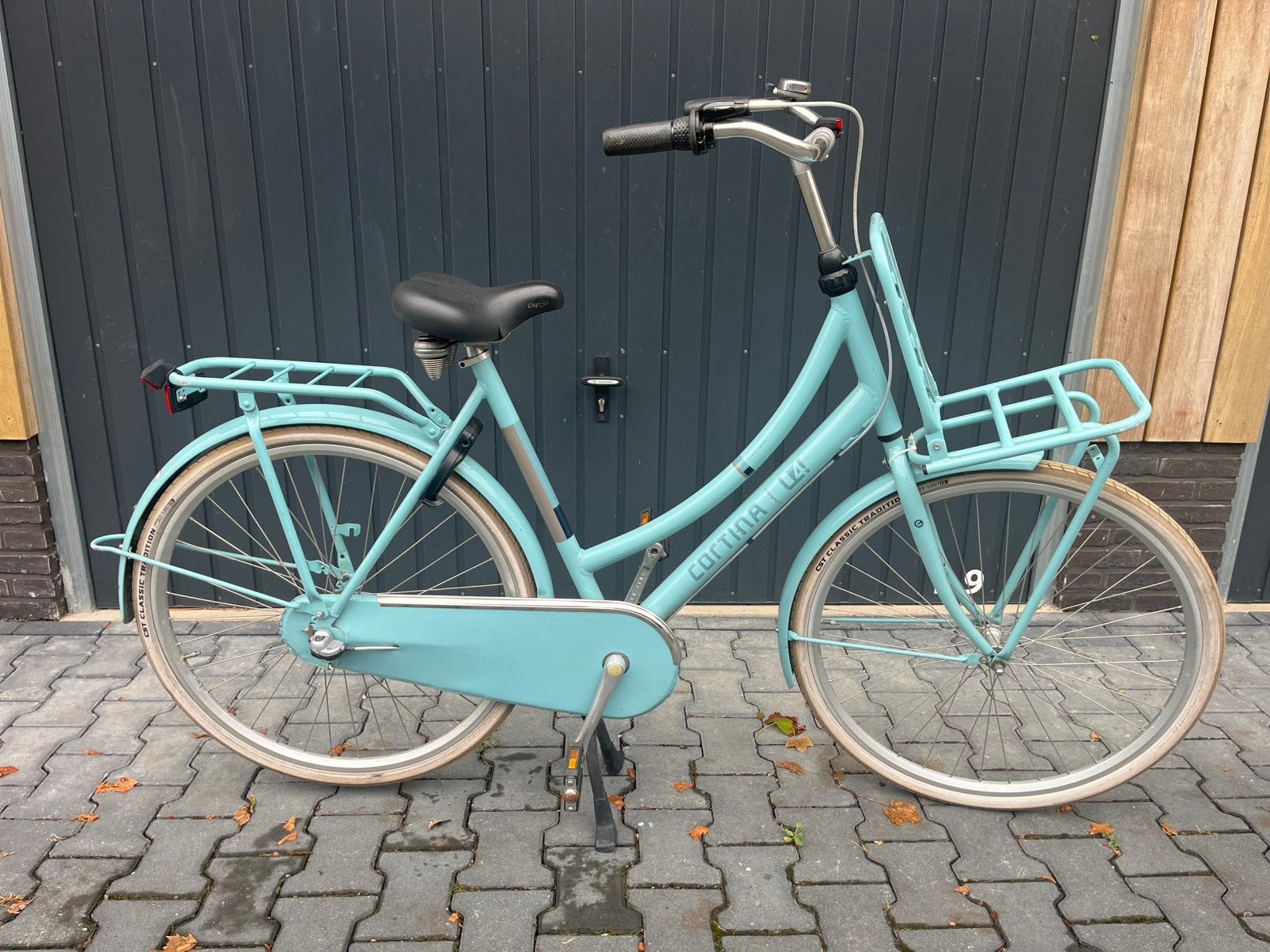 Cortina U4 28 inch Meisjes fiets - Transportfiets, Fietsen en Brommers, Fietsen | Meisjes, Terugtraprem, Gebruikt, Versnellingen
