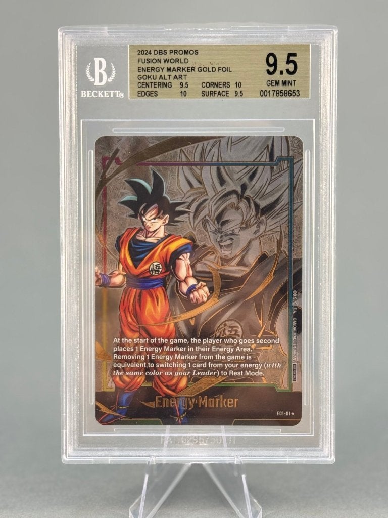 Dragon Ball Fusion World Son Goku Gold Energy Marker BGS, Ophalen of Verzenden, Nieuw, Losse kaart, Foil