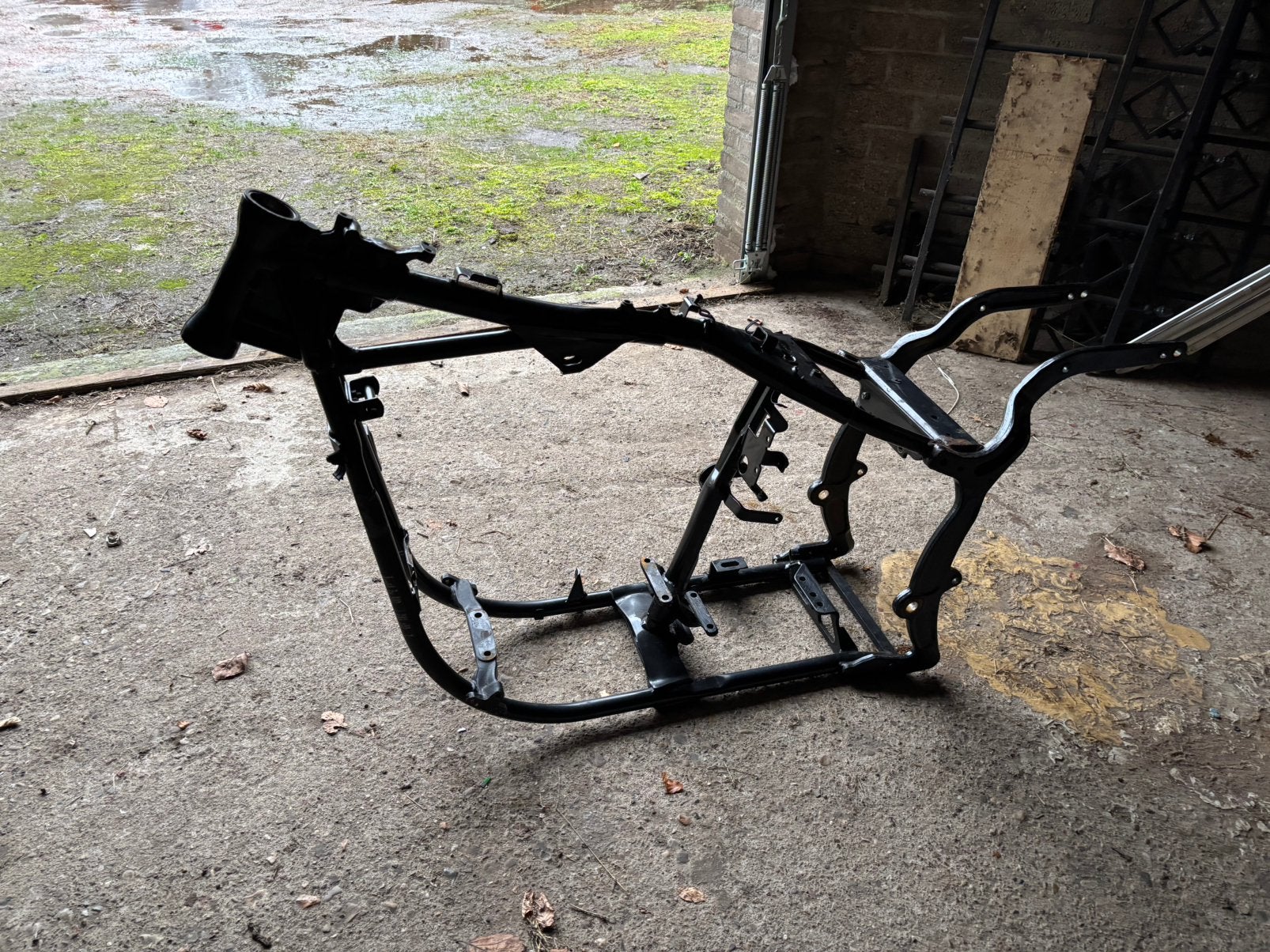 Frame met papieren., Motoren, Ophalen of Verzenden, Gebruikt