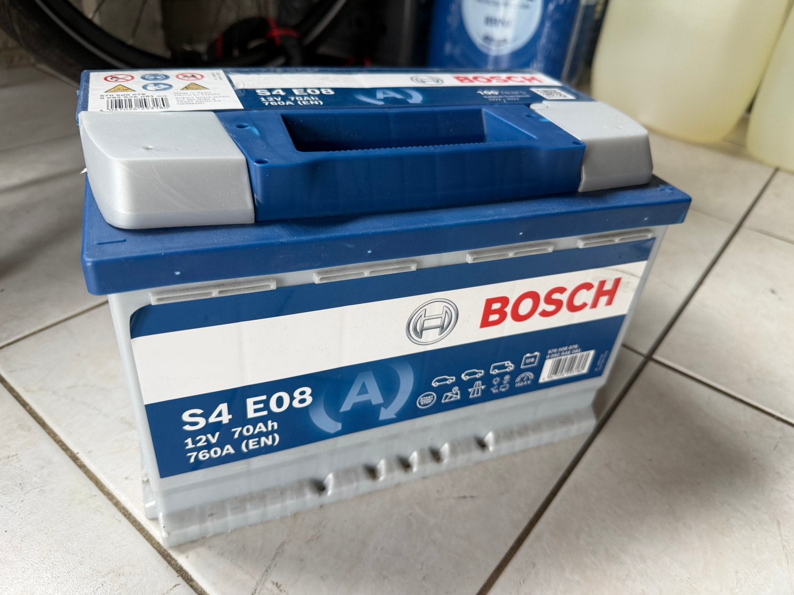 Bosch S4 E08 EFB 12V 70AH 760A, Ophalen of Verzenden, Gebruikt