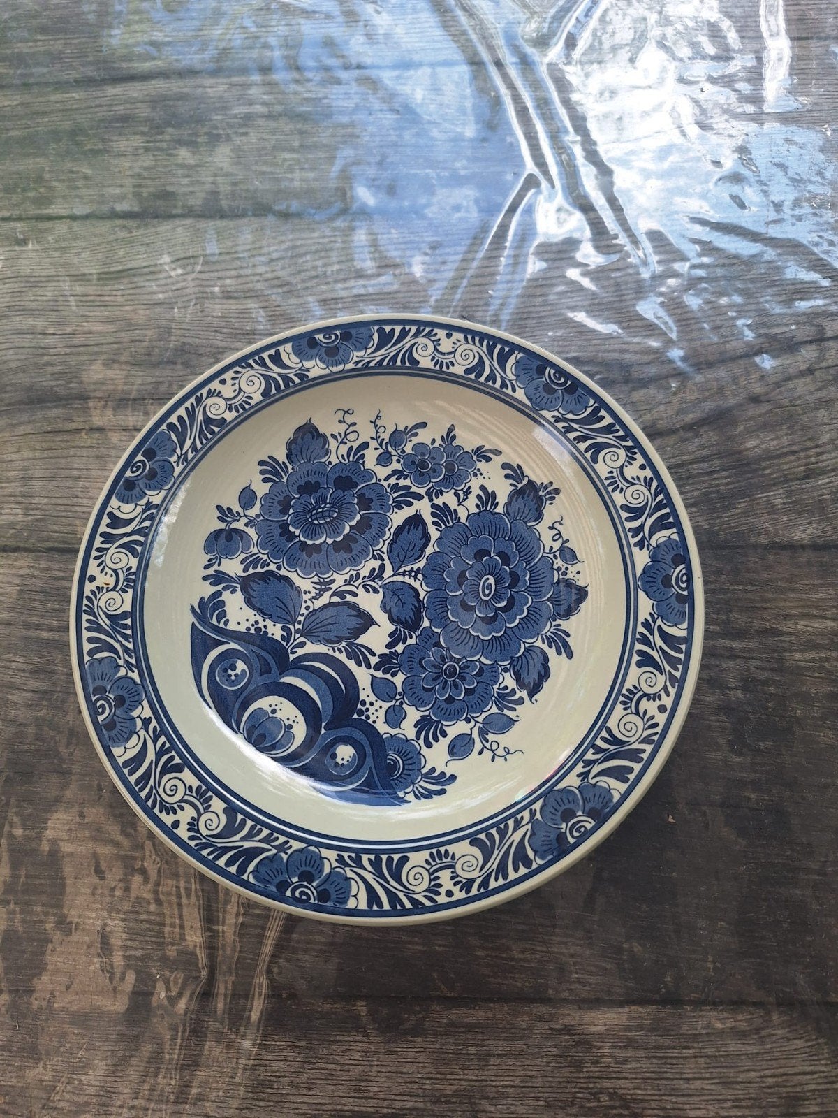 Delftsblauw bord, Ophalen of Verzenden
