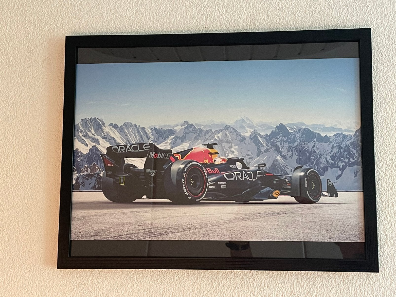 Fotolijst Max Verstappen Formule 1, Ophalen of Verzenden, Zo goed als nieuw, Minder dan 50 cm, Schilderij