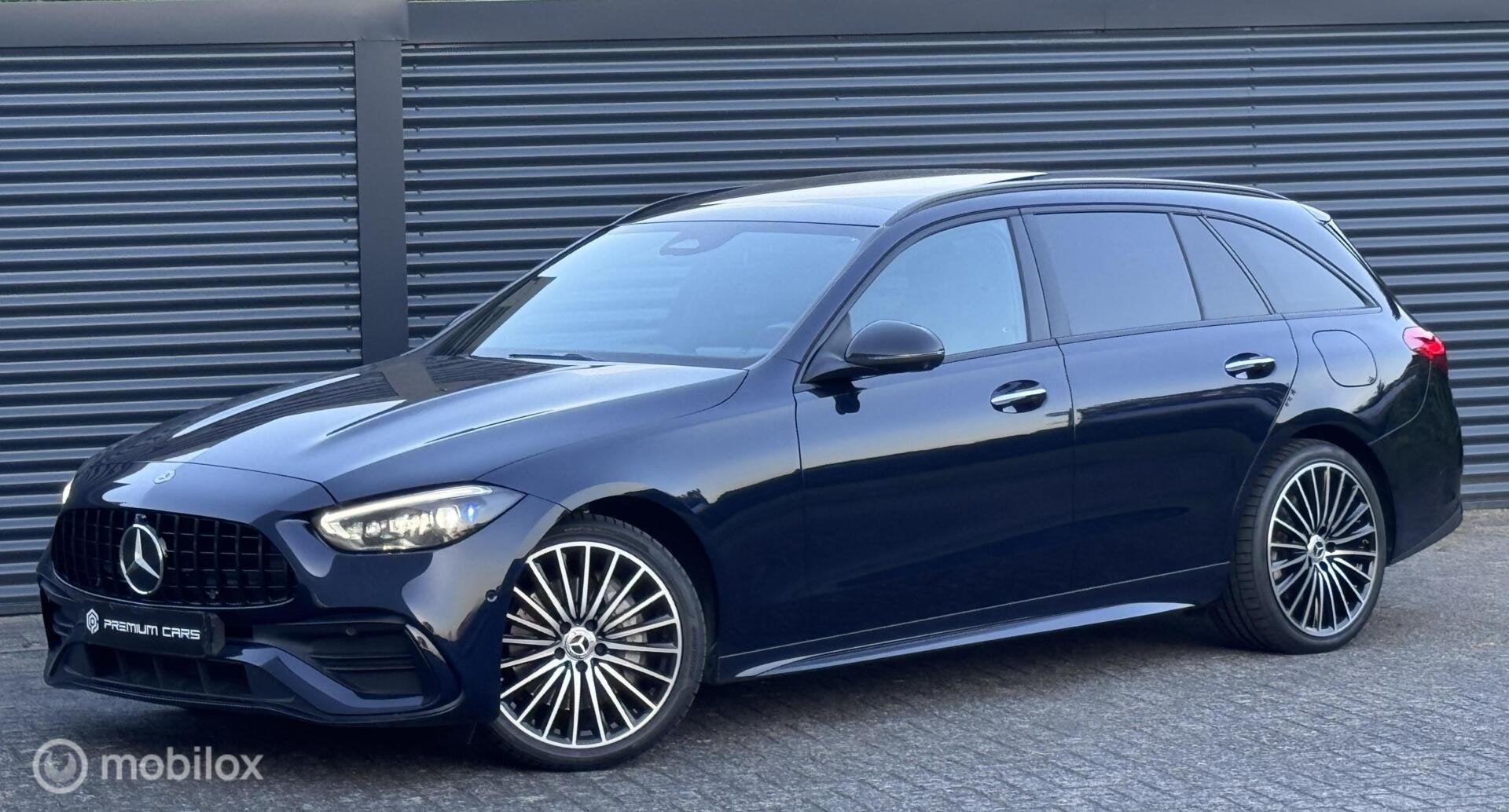 C300e AMG pano keyless HUD Laser Memory Leder 360”, Auto's, Automaat, Achterwielaandrijving, 4 cilinders, Blauw