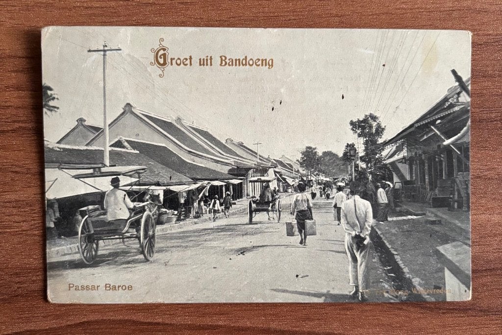 Ansichtkaart Groet uit Bandoeng (1913), Verzenden, Voor 1920, Gelopen, Buiten Europa