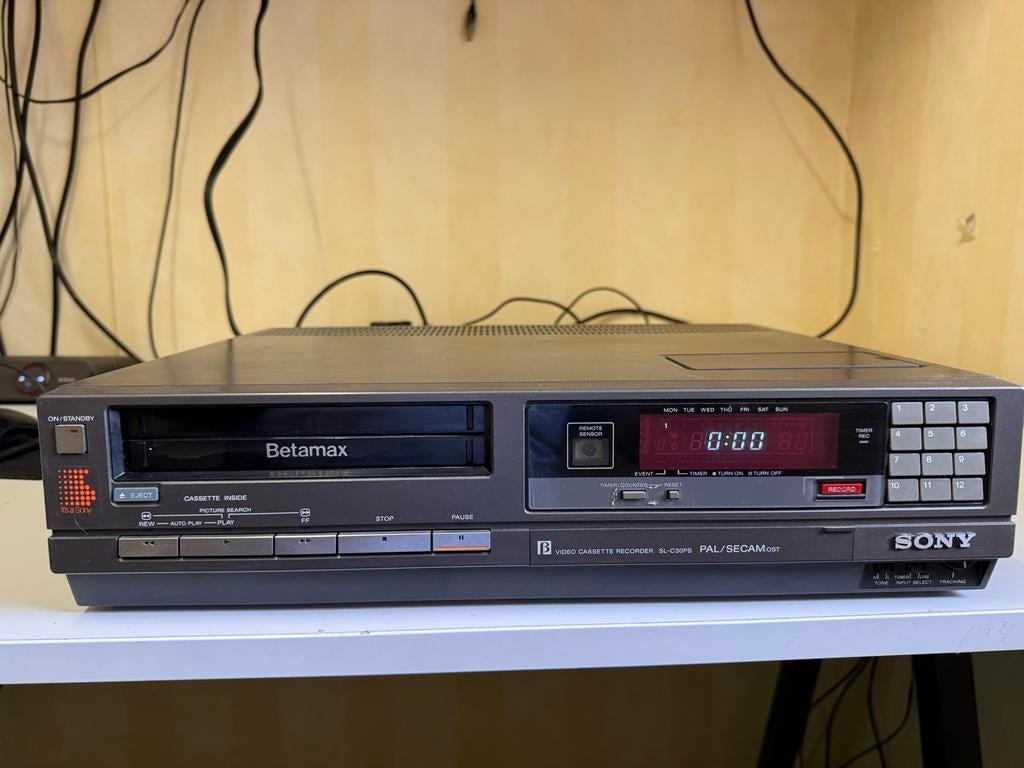 Sony Betamax SL-C30PS Videorecorder - Vintage Collector's It, Ophalen of Verzenden, Gebruikt, Betamax-speler of -recorder