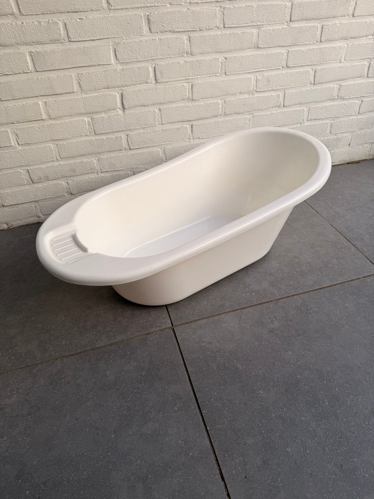 Witte babybadje - Ideaal voor de kleintjes, Gebruikt, Badje, Standaard, Ophalen
