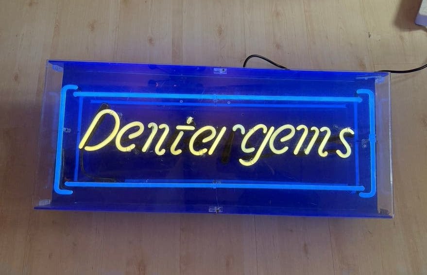 Neonreclame 'Dentergems' bier - Unieke Lichtreclame, Ophalen, Gebruikt