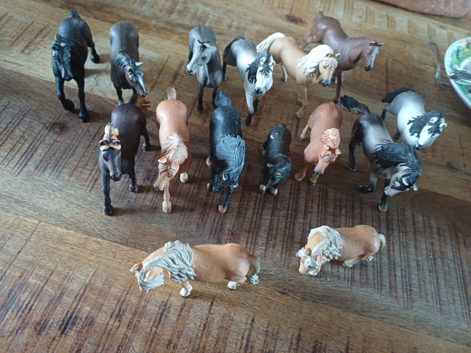 Schleich paarden 15 stuks, Verzamelen, Dierenverzamelingen, Ophalen, Zo goed als nieuw, Paard, Beeldje of Figuurtje