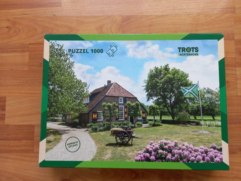 Trots Achterhoek Hummelse Landhuis 1000 stukjes, Ophalen of Verzenden, 500 t/m 1500 stukjes, Zo goed als nieuw, Legpuzzel