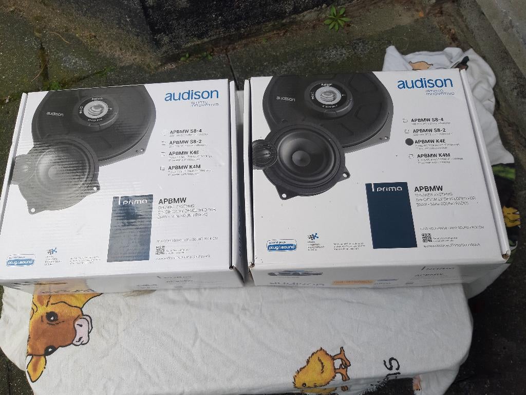 Originele BMW Front Door Speakers & Underseat Subwoofers, Ophalen, Zo goed als nieuw