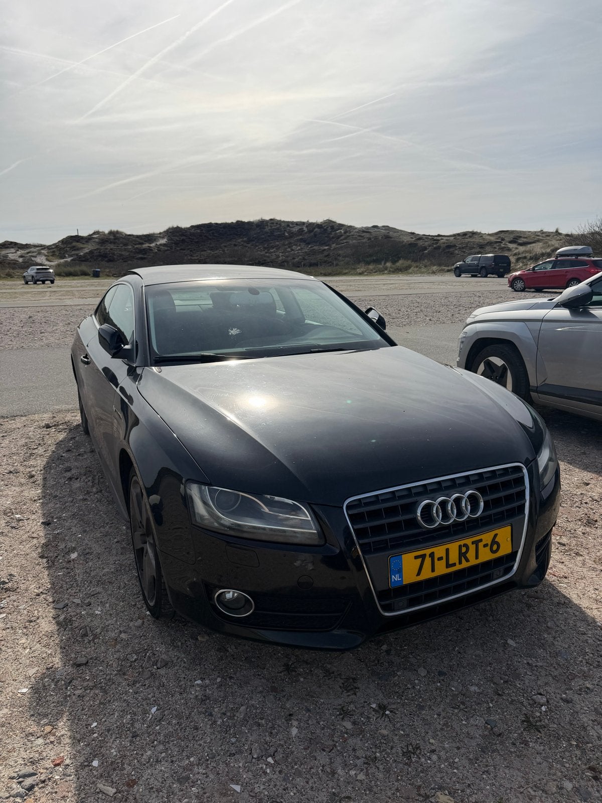 Audi A5 2.0 Tfsi met tikkende motor!, Voorwielaandrijving, 4 cilinders, 1984 cc, Zwart