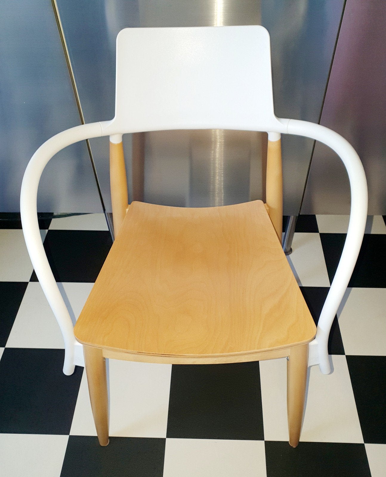 IKEA PS Slingra armstoel uit 1999 ontworpen Ehlén Johansson, Vintage design, Wit, Zo goed als nieuw, Eén