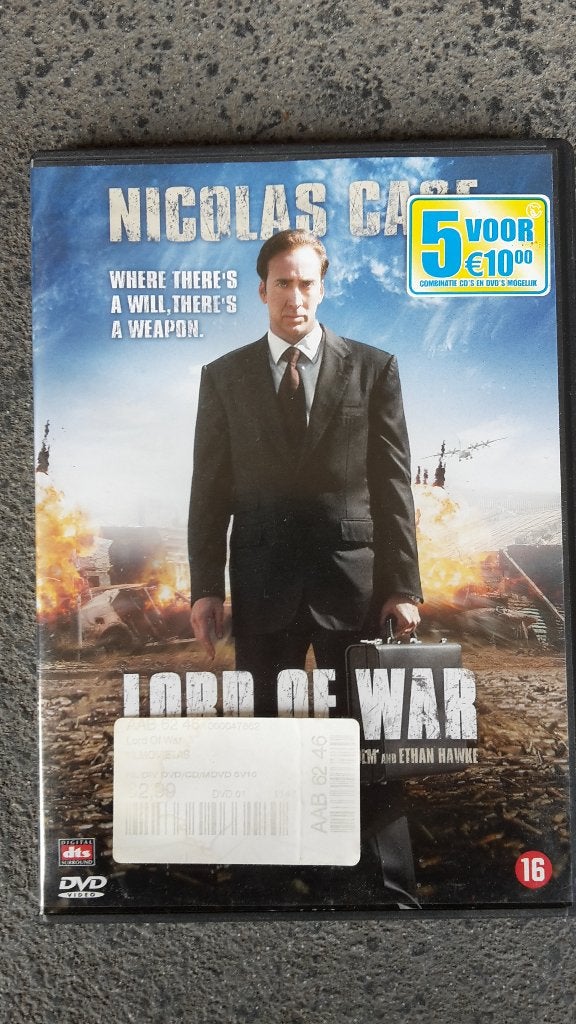 DVD Lord of War met Nicolas Cage, Engels, Vanaf 16 jaar, Nederlands, Actiethriller