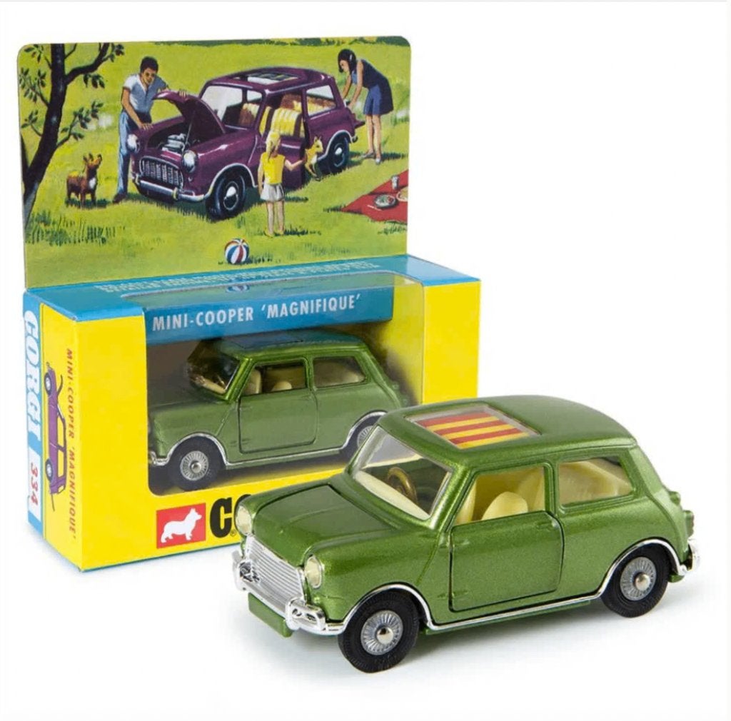 BMC Mini Magnifique GROEN schaal 1/41 CORGI NEW ref. 334, Verzenden, Nieuw, Auto, Corgi