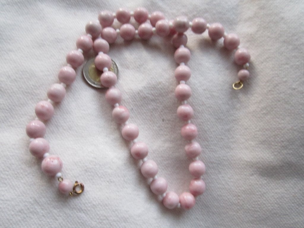 16.  Schitterende oude ketting, halfedelsteen,  60 cm, Ophalen, Overige materialen, Ketting