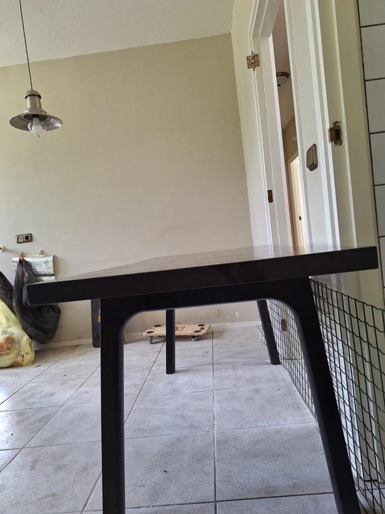 Stijlvolle donkerbruine eettafel - Zo goed als nieuw, Huis en Inrichting, Tafels | Eettafels, Ophalen, 100 tot 150 cm, 50 tot 100 cm