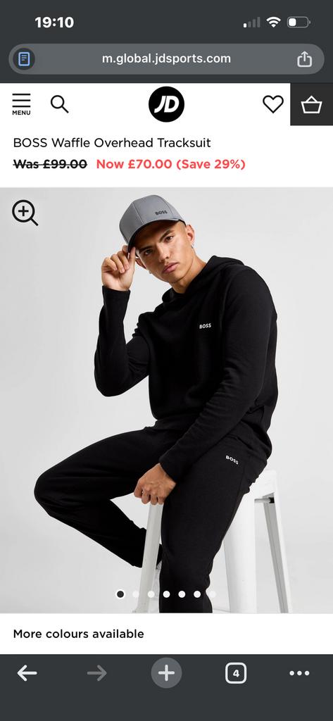 Hugo Boss tracksuit waffle nieuw, Kleding | Heren, Sportkleding, Maat 52/54 (L), Zwart, Nieuw, Ophalen of Verzenden