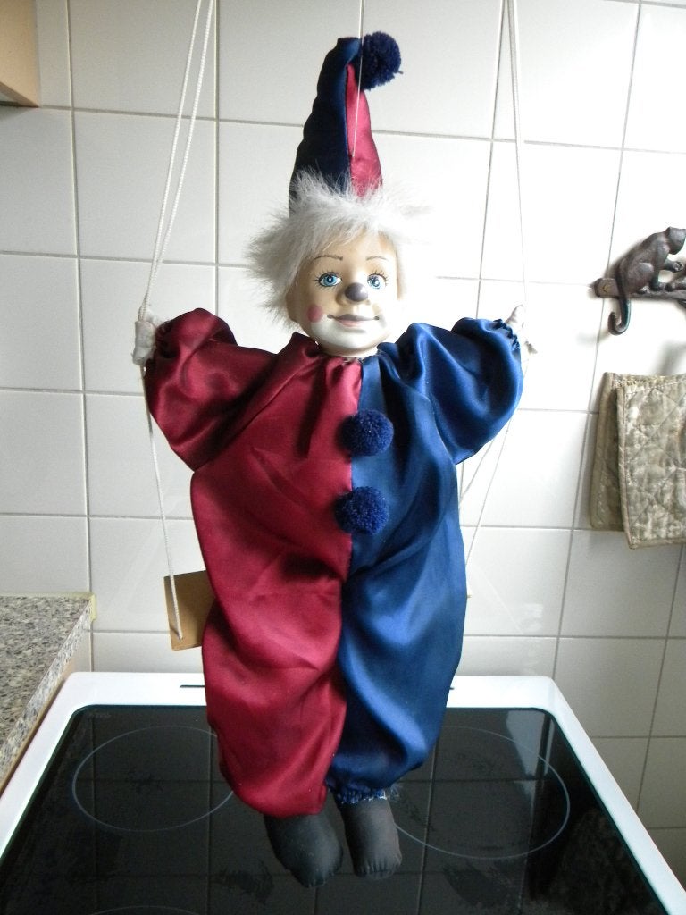 CLOWN OP SCHOMMEL EN BEELDJE CLOWN, Ophalen of Verzenden, Gebruikt, Pop