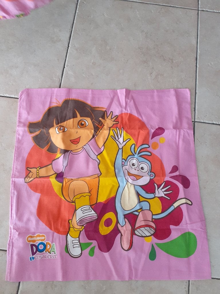 Dora the Explorer kussensloop roze, Gebruikt, Overige merken, Jongetje of Meisje, Dekbedovertrek
