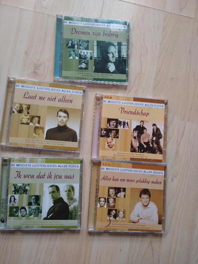 2-CD De mooiste luisterliedjes aller tijden - 5 stuks, Ophalen of Verzenden, Zo goed als nieuw, Levenslied of Smartlap