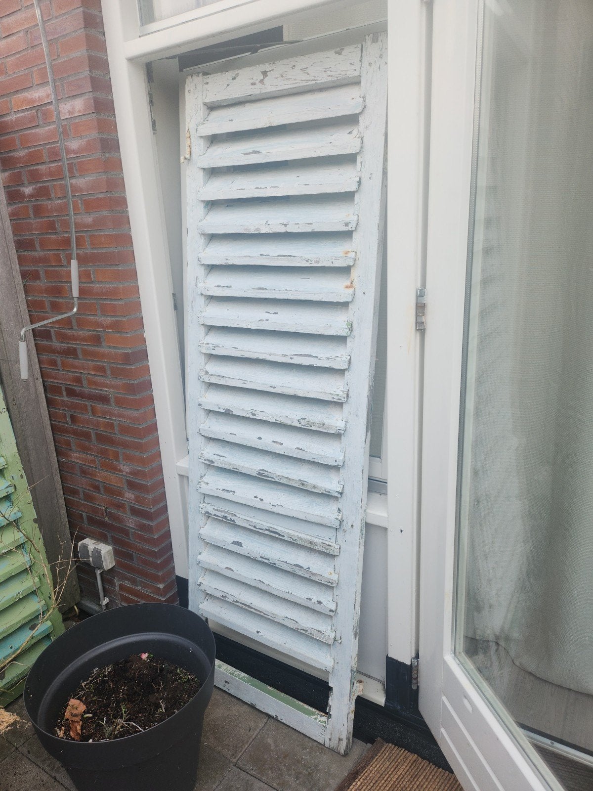 Oude houten luiken - decoratie of opknapproject, Ophalen, Gebruikt