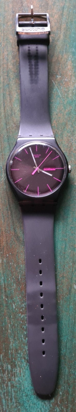 SWATCH UNISEX RETRO HORLOGE, Ophalen of Verzenden, Kunststof, Kunststof, Swatch