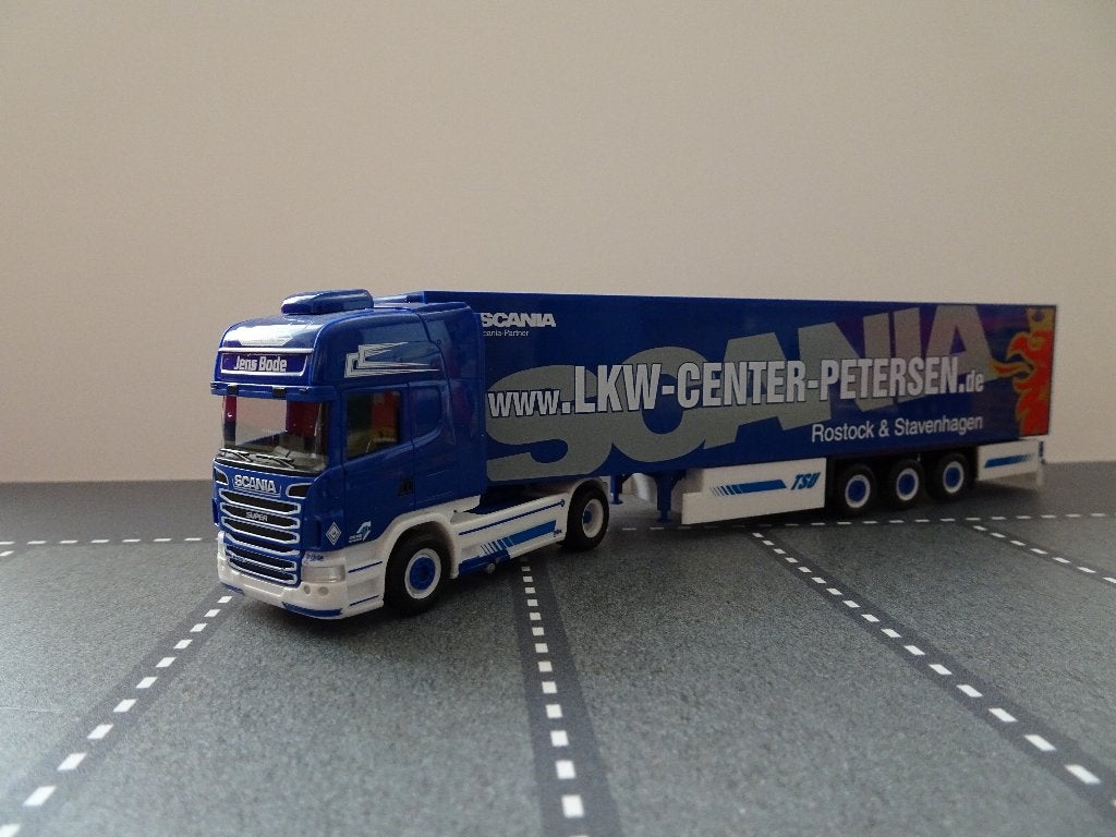 023 herpa scania r500 v8 jens bode koeler 1:87 truck trein, Ophalen of Verzenden, Zo goed als nieuw, Bus of Vrachtwagen, Herpa