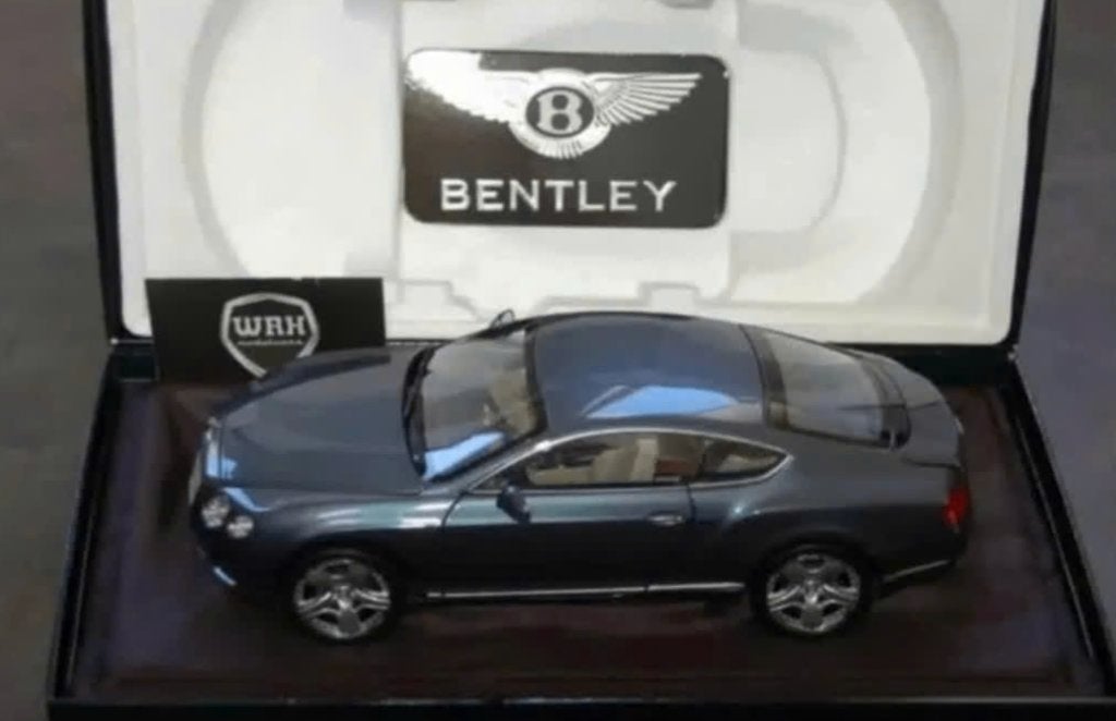 1:18 BENTLEY CONTINENTAL GT thunder metallc Minichamps WRH, Verzenden, Zo goed als nieuw, Auto, MiniChamps