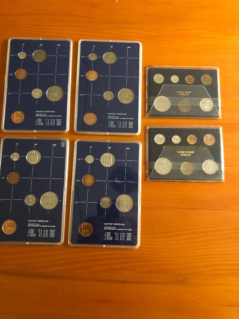 Munten. Jaarsets 1979, 1980, en 1982 tm 1985, Ophalen of Verzenden, Koningin Beatrix, Overige waardes, Setje