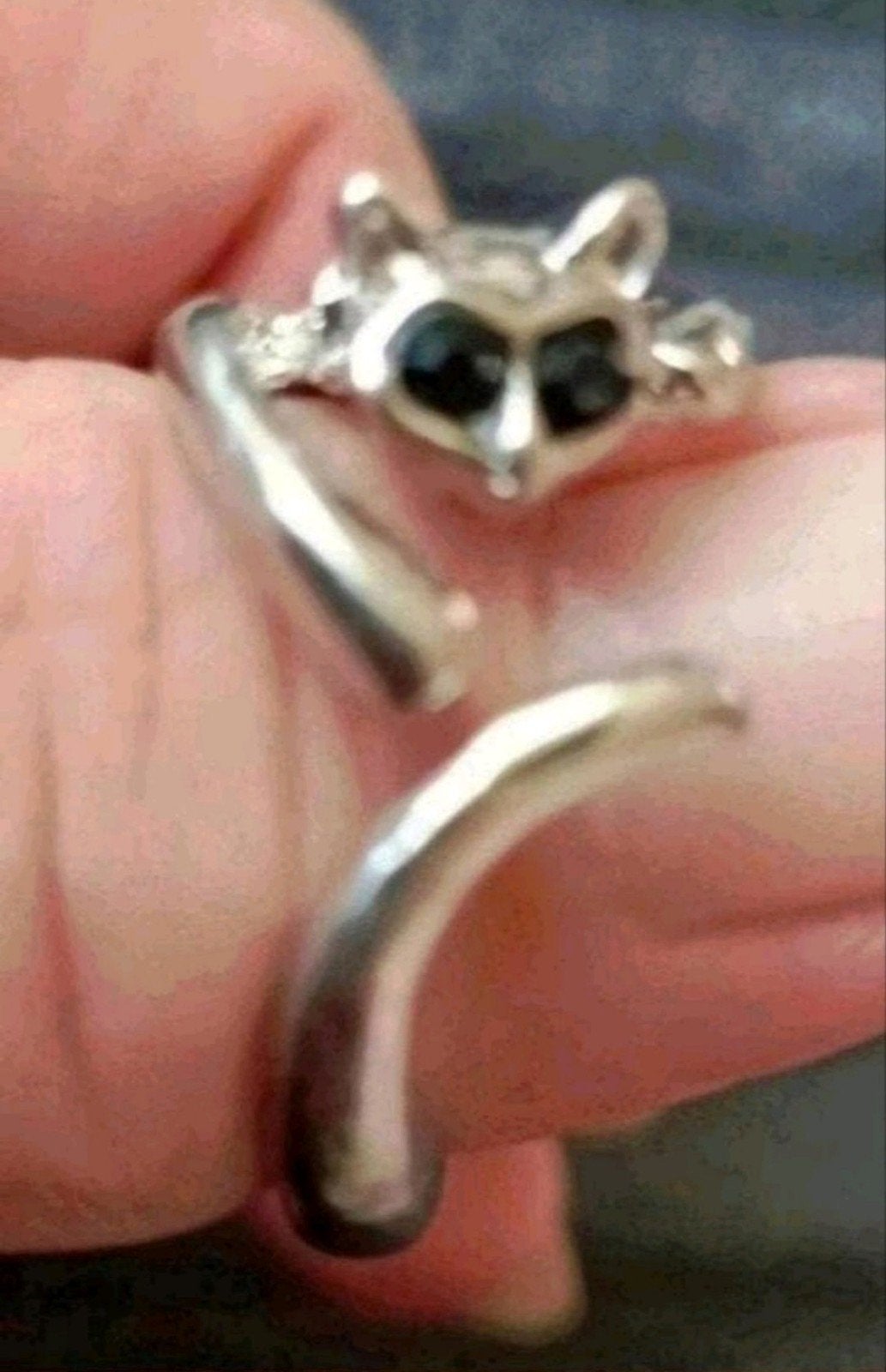 ring kat open, Verzenden, Nieuw, Zilver