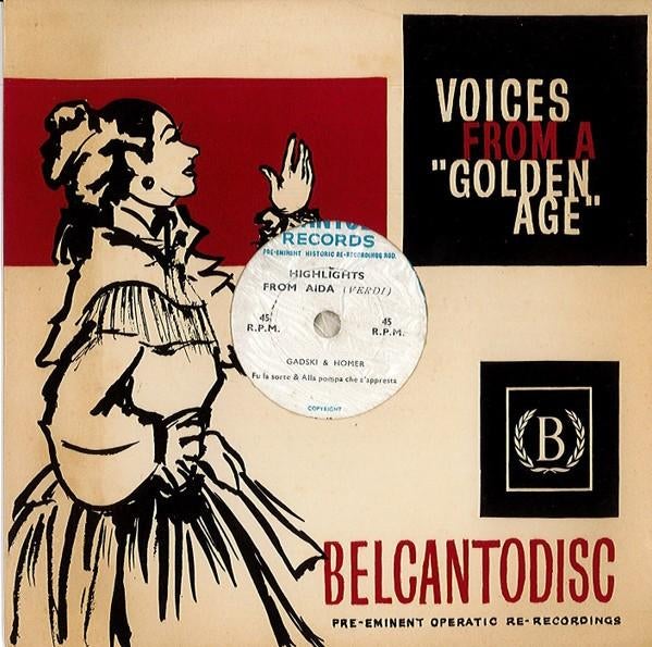 6 BELCANTO-DISC EPs - Voices From A Golden Age 1957, Cd's en Dvd's, Vinyl | Klassiek, Gebruikt, Overige typen, Classicisme, Overige formaten