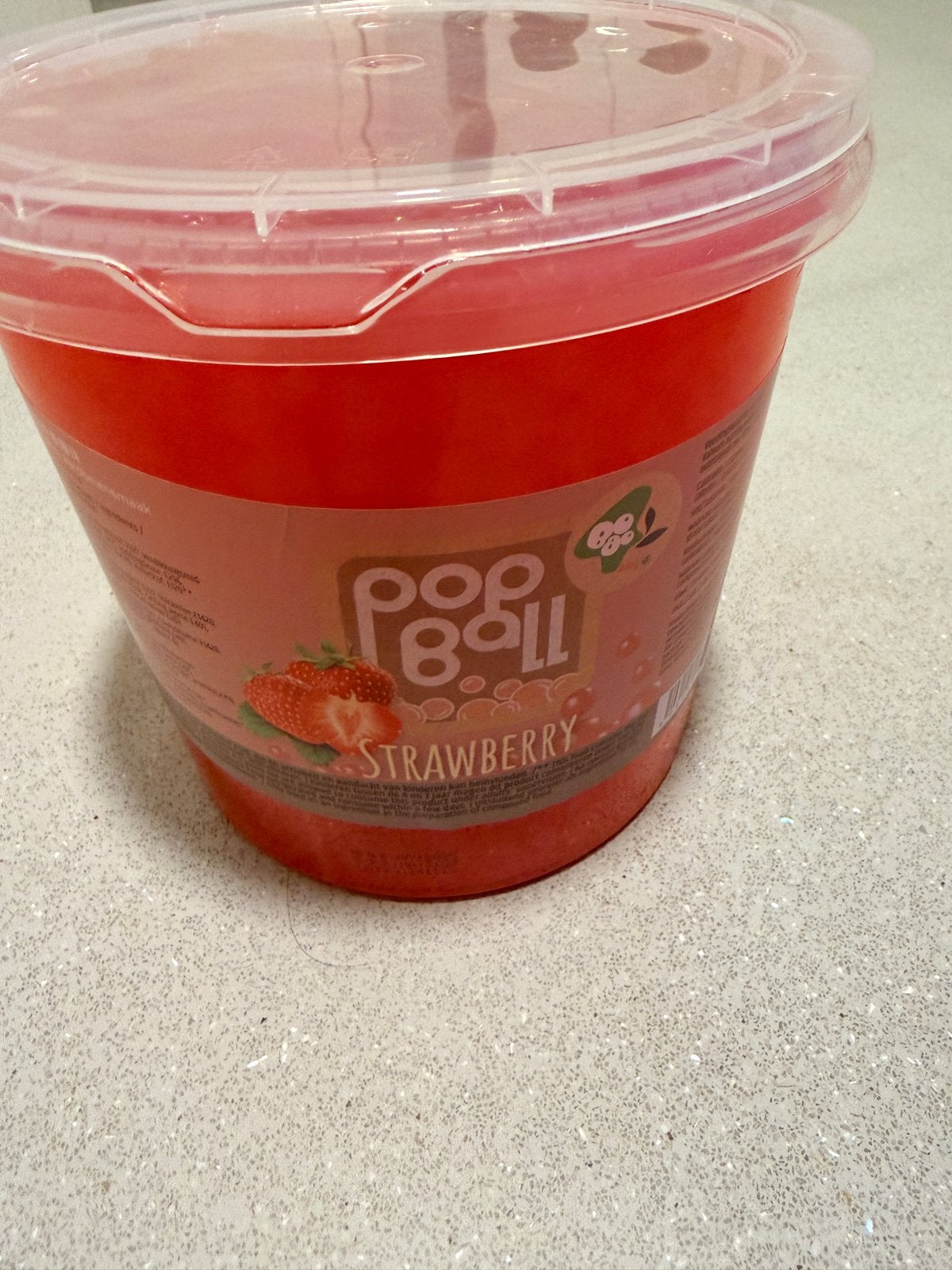Strawberry poppings for bubble tea, Ophalen, Theezakje(s)