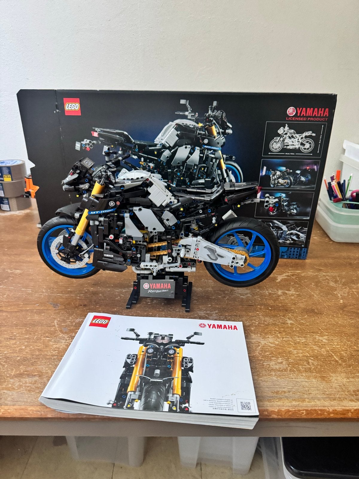 LEGO Technic 42159 Yamaha MT-10 SP Motorfiets, Lego, Ophalen of Verzenden, Zo goed als nieuw, Complete set