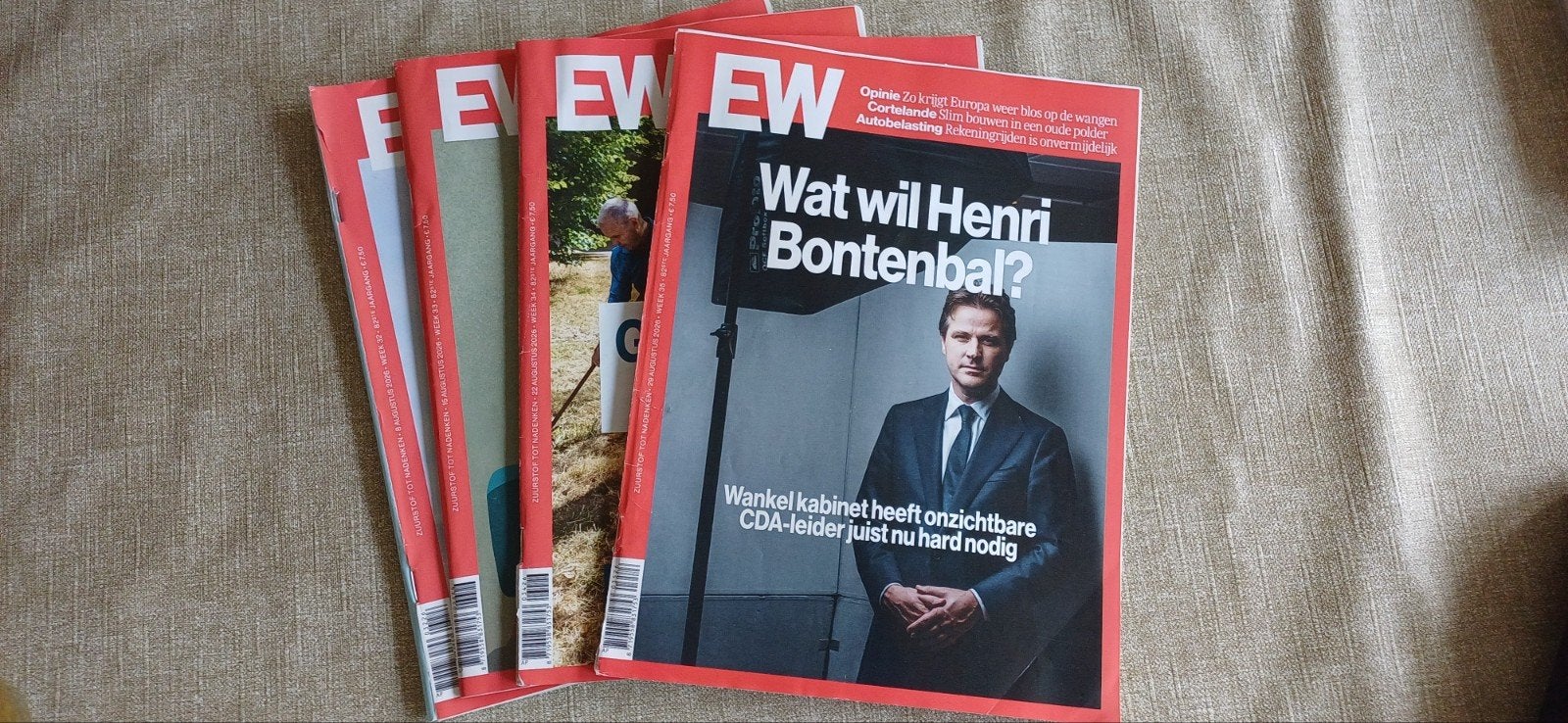 4x EW Elsevier Weekblad augustus 2026, Boeken, Ophalen of Verzenden, Gelezen