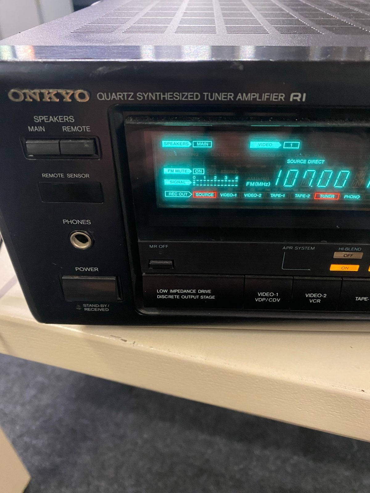 Onkyo TX-904 Quartz Synthesized Tuner Amplifier RI 250W, Audio, Tv en Foto, Versterkers en Receivers, Gebruikt, Stereo, 120 watt of meer