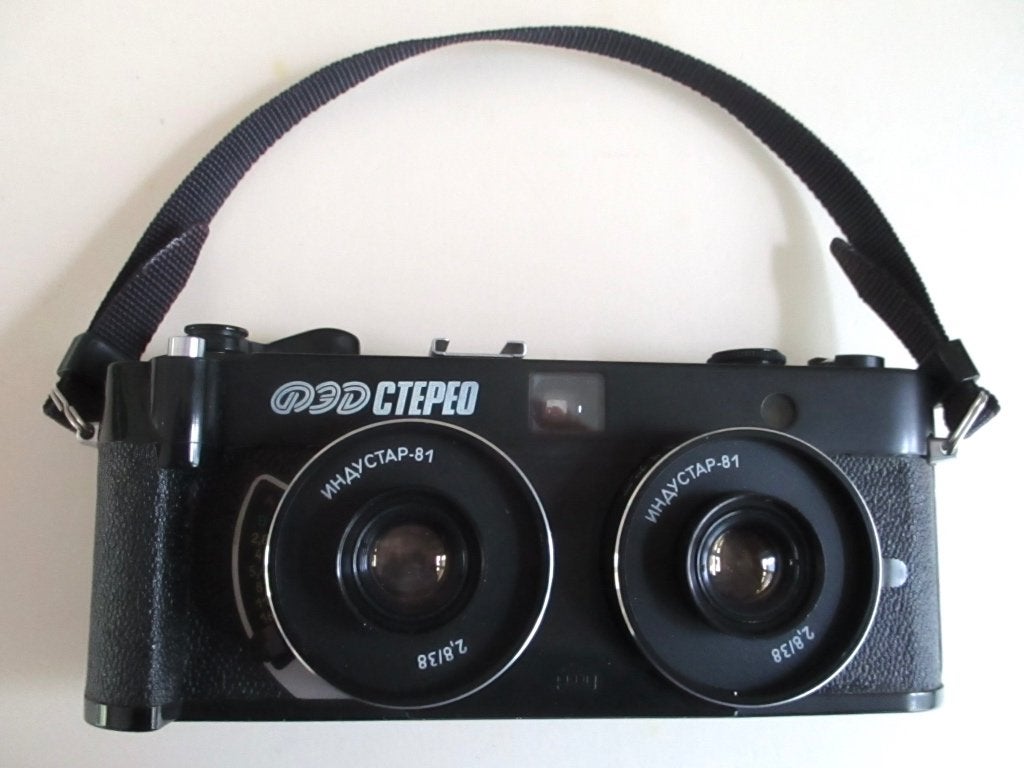 FED CTEPEO M stereocamera USSR vintage, Ophalen of Verzenden, Gebruikt, Spiegelreflex, Overige Merken