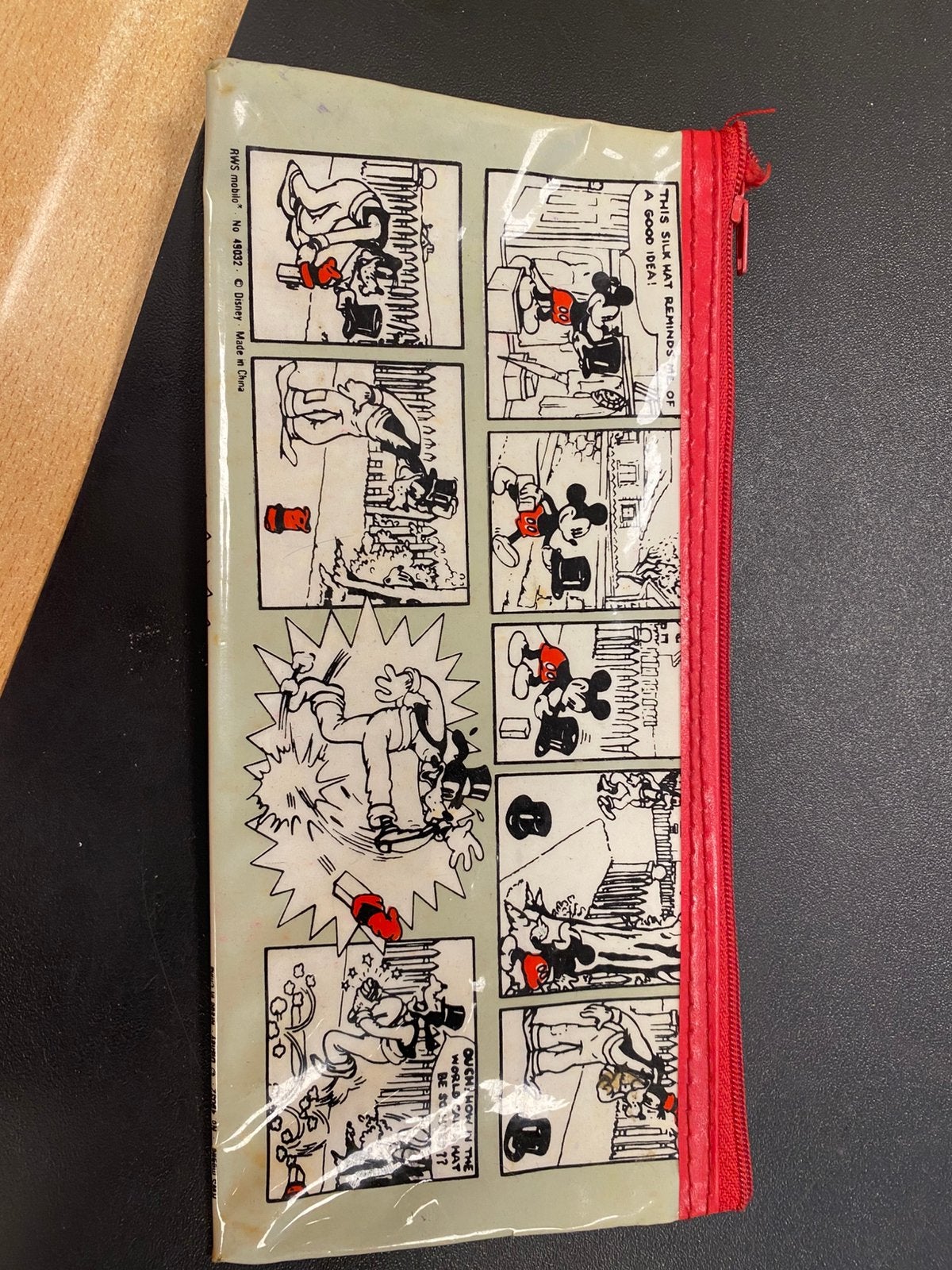 Oude Mickey mouse etui, Ophalen of Verzenden, Mickey Mouse, Gebruikt, Overige typen
