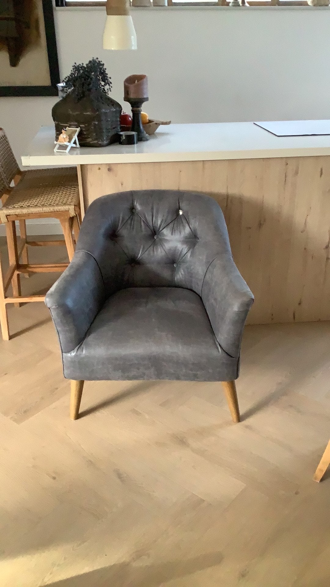 Riviera Maison, Huis en Inrichting, Ophalen, Zo goed als nieuw, 50 tot 75 cm, Leer