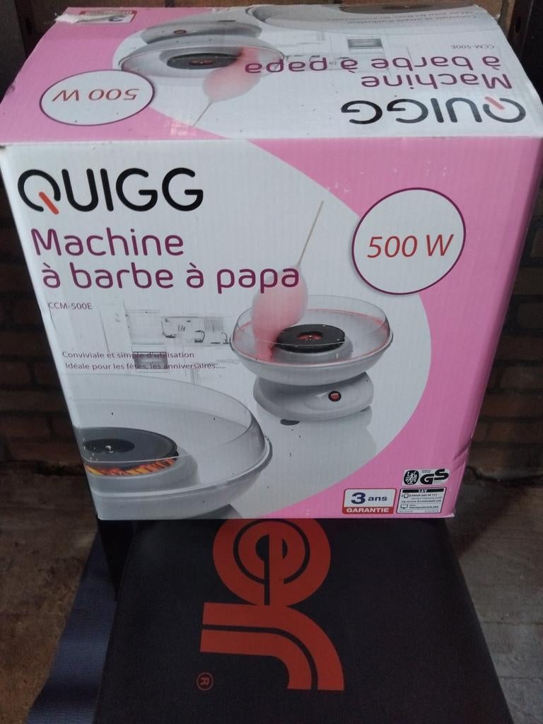 Suikerspin machine Quigg., Witgoed en Apparatuur, IJsmachines, Ophalen, Zo goed als nieuw