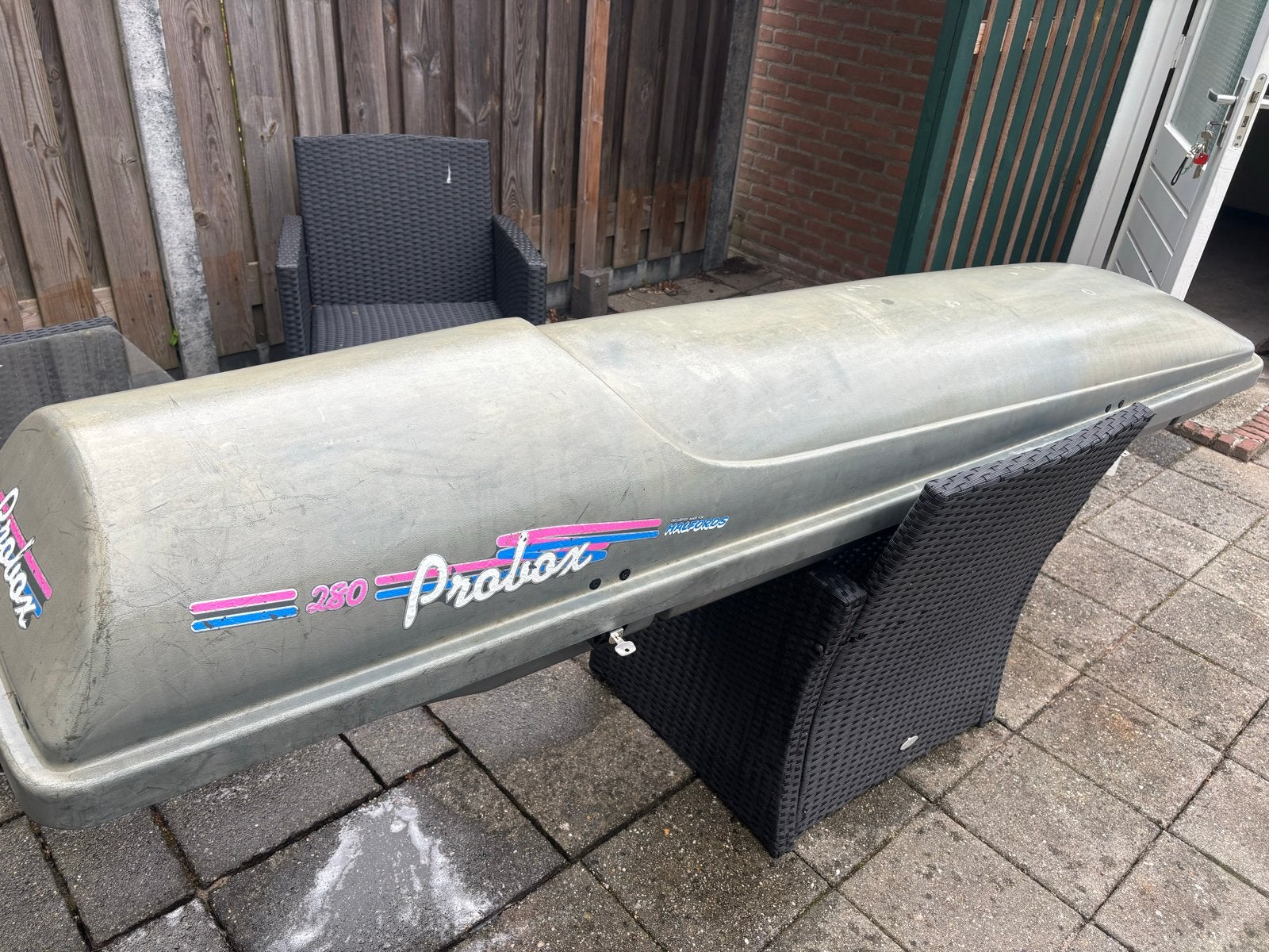 Dakkoffer Probox 280 Halfords - Compleet en Bruikbaar, Auto diversen, Ophalen, Gebruikt