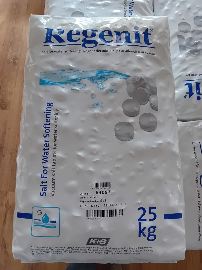 Regenit onthardingszout 25kg, Witgoed en Apparatuur, Waterontharders, Ophalen