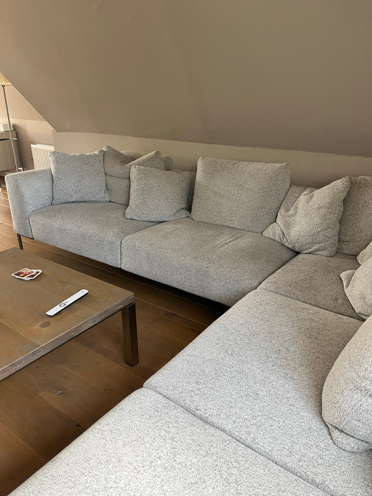 Hoekbank, Huis en Inrichting, Banken | Complete zithoeken, Ophalen, Gebruikt, Stof
