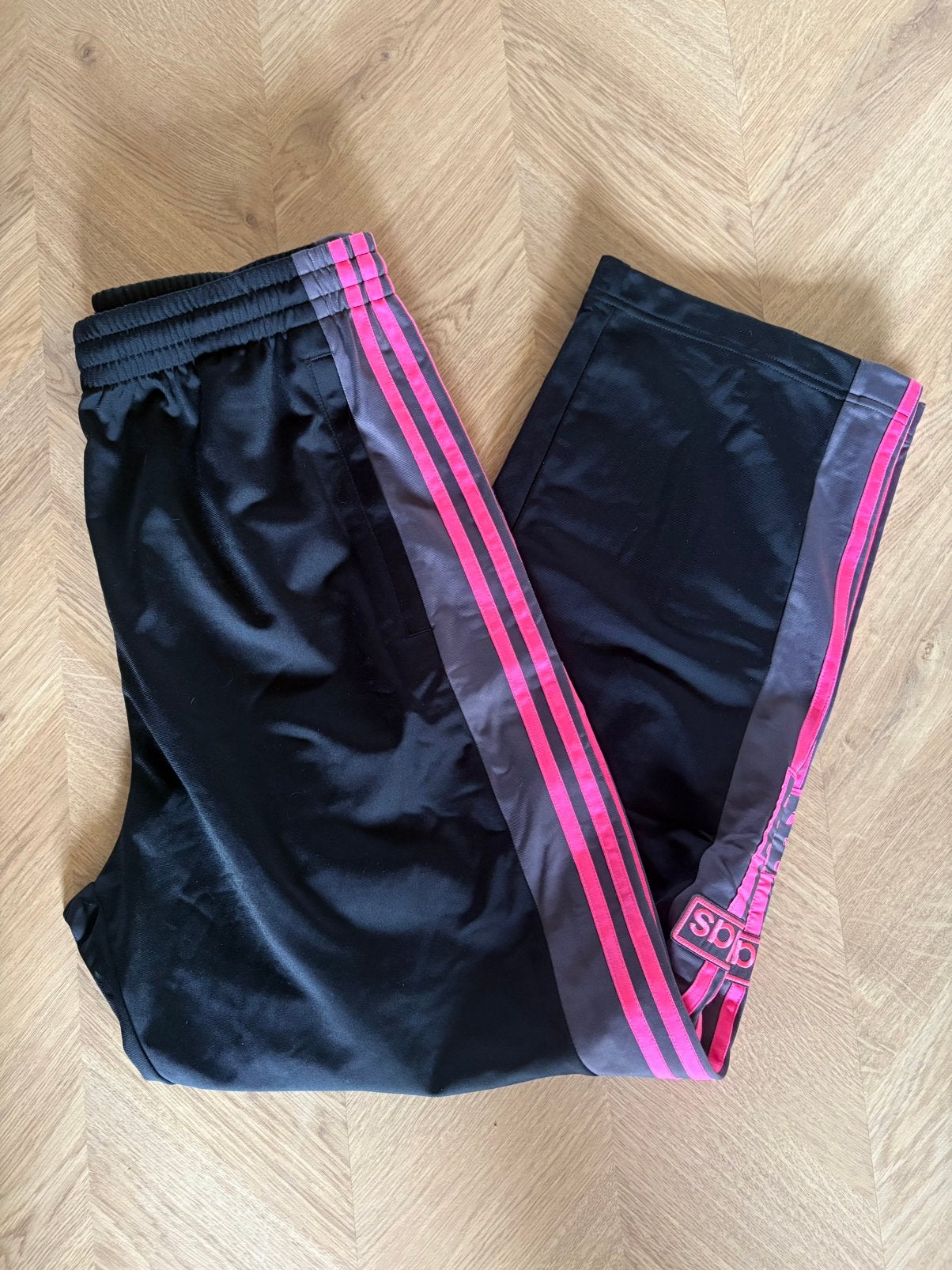 Adidas broek Adibreak model met knopen, Ophalen of Verzenden, Zo goed als nieuw, Zwart, Overige typen