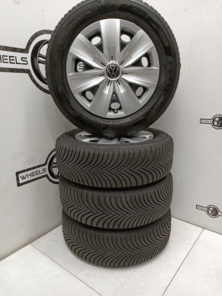 VW Golt Caddy Passat velgen 16"inch winterbanden 5x112, Ophalen, Gebruikt, 16 inch, Banden en Velgen