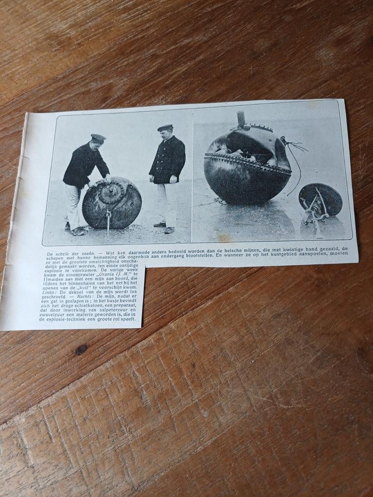 Knipsel mijn IJmuiden 1915, Ophalen of Verzenden, Voor 1920, Knipsel(s)