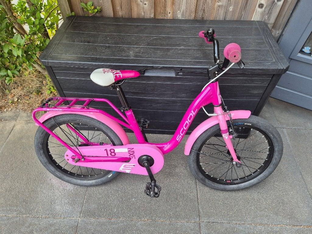 Fiets Scool 18, Fietsen en Brommers, Fietsen | Meisjes, Ophalen, Gebruikt, 18 inch, Scool