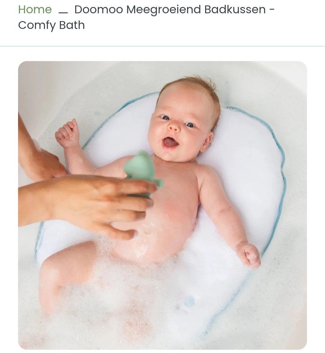 Nieuw Doomo Comfy Meegroeiend Badkussen Baby, Ophalen of Verzenden