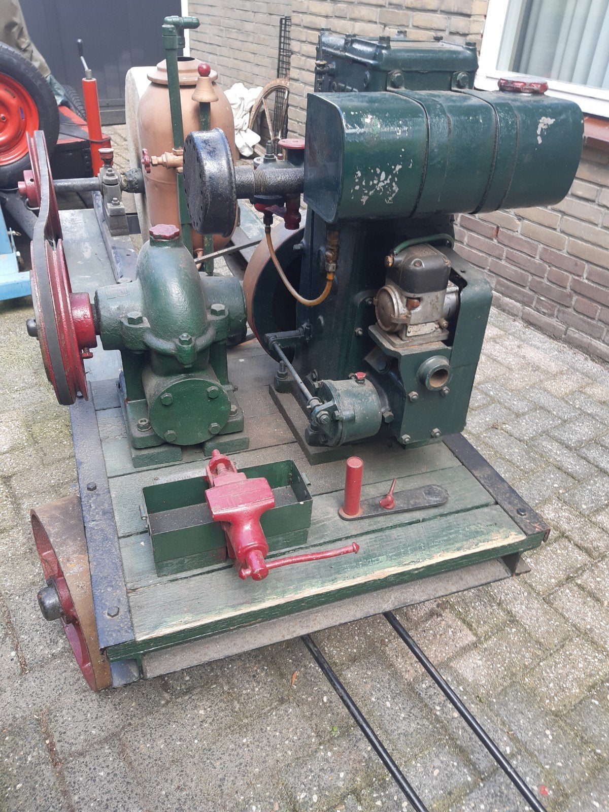Lister met zand steen water pomp zware uitvoering, Ophalen, Dieselmotor, Minder dan 1400 rpm