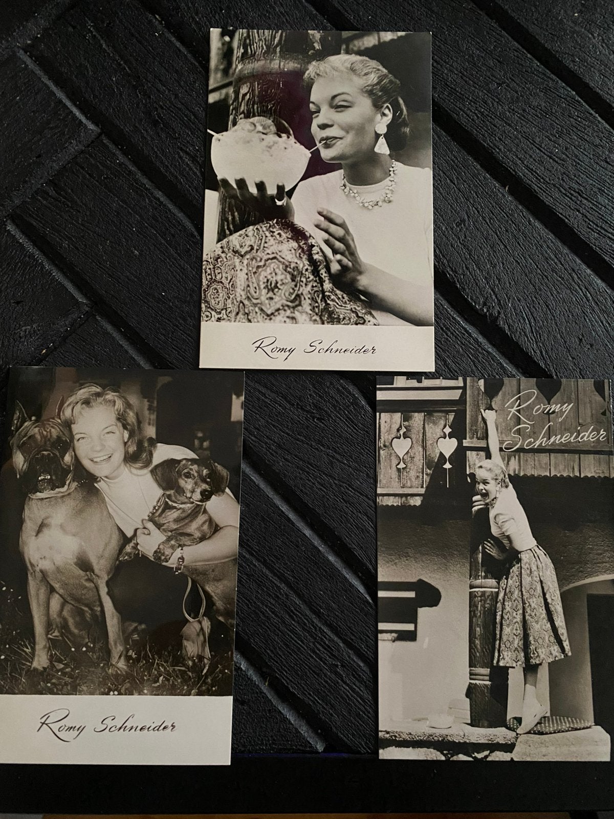 Filmster romy schneider 3x, Ophalen of Verzenden, Sterren en Beroemdheden