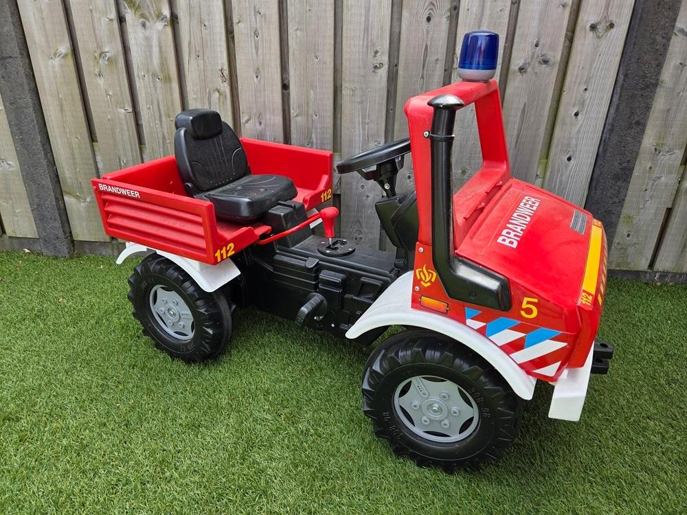 Rolly Toys Unimog Brandweer Trapauto / Skelter, Ophalen, Gebruikt